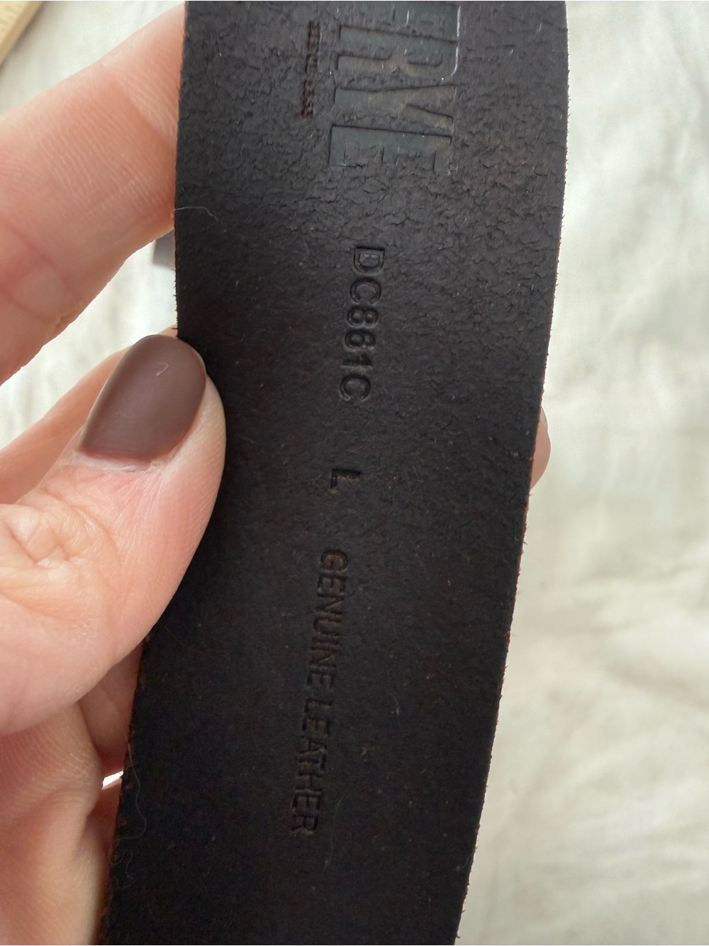 Frye Classic Brown Leather Belt with Antique Brass Buckle NWOT 1430 - Picture 3 of 5